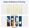 Paint by Numbers Kit for Adults, 4 Pack Wood Bookmarks Moon Paint by Numbers for Book Lovers, DIY Mountain Painting by Number Bookmarks with Tassel